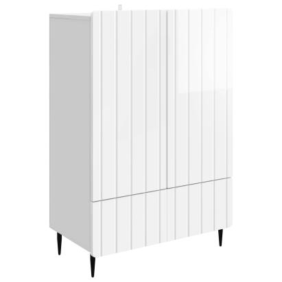 Bufet Alb foarte lucios 66 x 34,5 x 97 cm Lemn prelucrat GartenMobel Dekor