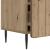 Cabinet TV Stejar Artizanal 102 x 34,5 x 50 cm Lemn prelucrat GartenMobel Dekor