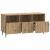 Cabinet TV Stejar Artizanal 102 x 34,5 x 50 cm Lemn prelucrat GartenMobel Dekor