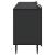 Cabinet TV Negru 150 x 31 x 52 cm Lemn prelucrat GartenMobel Dekor