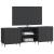 Cabinet TV Negru 150 x 31 x 52 cm Lemn prelucrat GartenMobel Dekor