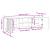 Cabinet TV Negru 150 x 31 x 52 cm Lemn prelucrat GartenMobel Dekor