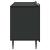 Cabinet TV Negru 102 x 34,5 x 52 cm Lemn prelucrat GartenMobel Dekor
