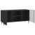 Cabinet TV Negru 102 x 34,5 x 52 cm Lemn prelucrat GartenMobel Dekor