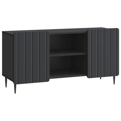Cabinet TV Negru 102 x 34,5 x 52 cm Lemn prelucrat GartenMobel Dekor