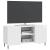 Cabinet TV Alb foarte lucios 102 x 34,5 x 52 cm Lemn prelucrat GartenMobel Dekor