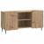 Cabinet TV Stejar Artizanal 102 x 34,5 x 52 cm Lemn prelucrat GartenMobel Dekor