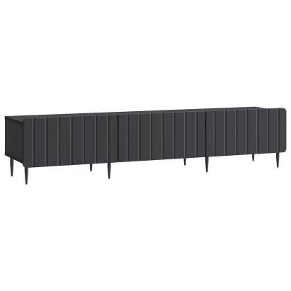 Cabinet TV cu sertar Negru 147 x 34,5 x 32 cm Lemn prelucrat GartenMobel Dekor