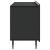 Cabinet TV Negru 99 x 34,5 x 52 cm Lemn prelucrat GartenMobel Dekor