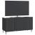 Cabinet TV Negru 99 x 34,5 x 52 cm Lemn prelucrat GartenMobel Dekor