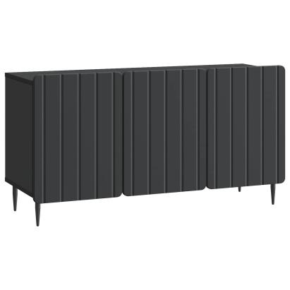 Cabinet TV Negru 99 x 34,5 x 52 cm Lemn prelucrat GartenMobel Dekor