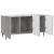 Cabinet TV Gri Beton 99 x 34,5 x 52 cm Lemn prelucrat GartenMobel Dekor
