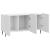 Cabinet TV Alb foarte lucios 99 x 34,5 x 52 cm Lemn prelucrat GartenMobel Dekor