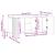 Cabinet TV Stejar fumuriu 99 x 34,5 x 52 cm Lemn prelucrat GartenMobel Dekor