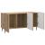 Cabinet TV Stejar Artizanal 99 x 34,5 x 52 cm Lemn prelucrat GartenMobel Dekor