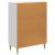 Bufet Alb foarte lucios 66 x 34,5 x 90 cm Lemn prelucrat GartenMobel Dekor