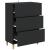 Dulap cu sertare Negru 66 x 34,5 x 90 cm Lemn prelucrat GartenMobel Dekor