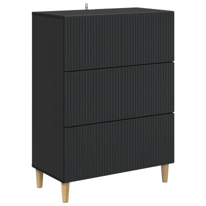 Dulap cu sertare Negru 66 x 34,5 x 90 cm Lemn prelucrat GartenMobel Dekor