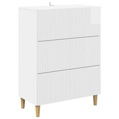 Dulap cu sertare Alb foarte lucios 66 x 34,5 x 90 cm GartenMobel Dekor