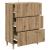 Dulap cu sertare Stejar Artizanal 66 x 34,5 x 90 cm GartenMobel Dekor