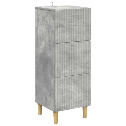Dulap cu sertare Gri Beton 33 x 34,5 x 90 cm Lemn prelucrat GartenMobel Dekor
