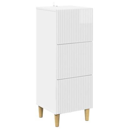 Dulap cu sertare Alb foarte lucios 33 x 34,5 x 90 cm GartenMobel Dekor