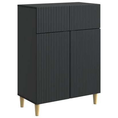 Bufet cu sertar Negru 66 x 34,5 x 90 cm Lemn prelucrat GartenMobel Dekor