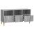 Cabinet TV Sonoma gri 102 x 34,5 x 50 cm Lemn prelucrat GartenMobel Dekor