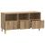 Cabinet TV Stejar Artizanal 102 x 34,5 x 50 cm Lemn prelucrat GartenMobel Dekor