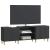 Cabinet TV Negru 150 x 31 x 50 cm Lemn prelucrat GartenMobel Dekor