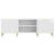 Cabinet TV Alb foarte lucios 150 x 31 x 50 cm Lemn prelucrat GartenMobel Dekor