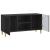 Cabinet TV Negru 102 x 34,5 x 50 cm Lemn prelucrat GartenMobel Dekor