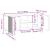 Cabinet TV Negru 102 x 34,5 x 50 cm Lemn prelucrat GartenMobel Dekor