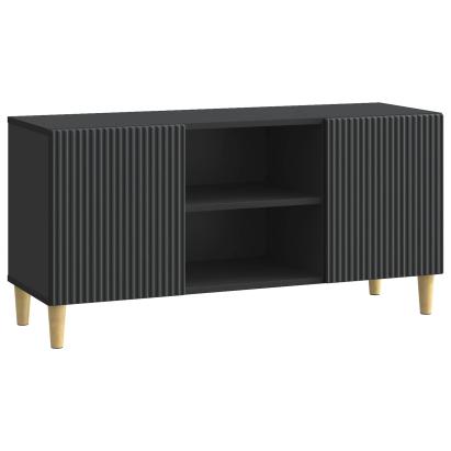 Cabinet TV Negru 102 x 34,5 x 50 cm Lemn prelucrat GartenMobel Dekor