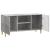 Cabinet TV Gri Beton 102 x 34,5 x 50 cm Lemn prelucrat GartenMobel Dekor