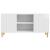 Cabinet TV Alb foarte lucios 102 x 34,5 x 50 cm Lemn prelucrat GartenMobel Dekor