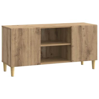 Cabinet TV Stejar Artizanal 102 x 34,5 x 50 cm Lemn prelucrat GartenMobel Dekor
