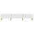 Cabinet TV Alb foarte lucios 147 x 34,5 x 30 cm Lemn prelucrat GartenMobel Dekor