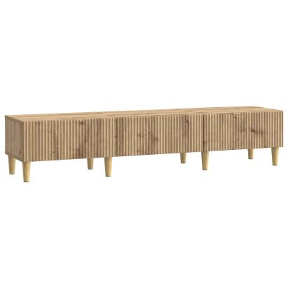 Cabinet TV Stejar Artizanal 147 x 34,5 x 30 cm Lemn prelucrat GartenMobel Dekor