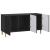 Cabinet TV Negru 99 x 34,5 x 50 cm Lemn prelucrat GartenMobel Dekor