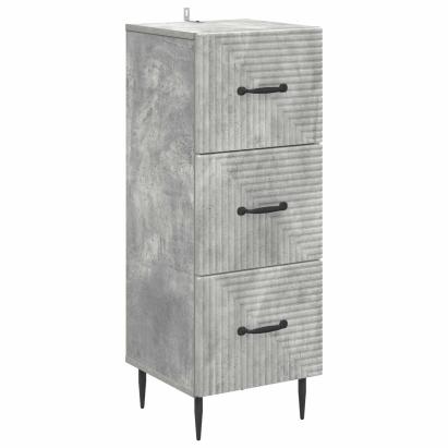Dulap cu sertare Gri Beton 33 x 34,5 x 89,5 cm Lemn prelucrat GartenMobel Dekor