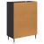 Bufet cu sertar Negru 66 x 34,5 x 89,5 cm Lemn prelucrat GartenMobel Dekor