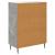 Bufet cu sertar Gri Beton 66 x 34,5 x 89,5 cm Lemn prelucrat GartenMobel Dekor