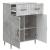 Bufet cu sertar Gri Beton 66 x 34,5 x 89,5 cm Lemn prelucrat GartenMobel Dekor