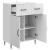 Bufet Alb foarte lucios 66 x 34,5 x 89,5 cm Lemn prelucrat GartenMobel Dekor
