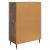 Bufet cu sertar Stejar fumuriu 66 x 34,5 x 95 cm Lemn prelucrat GartenMobel Dekor