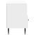 Cabinet TV Alb foarte lucios 102 x 34,5 x 50 cm Lemn prelucrat GartenMobel Dekor