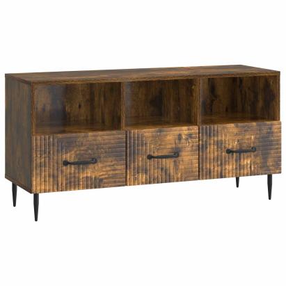 Cabinet TV Stejar fumuriu 102 x 34,5 x 50 cm Lemn prelucrat GartenMobel Dekor