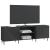 Cabinet TV Negru 150 x 31 x 50 cm Lemn prelucrat GartenMobel Dekor