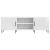 Cabinet TV Alb foarte lucios 150 x 31 x 50 cm Lemn prelucrat GartenMobel Dekor